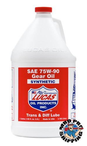 Lucas Oil Synthetic SAE 75W-90 Trans & Diff Lube, 1 Gallon (4 GAL / CS)