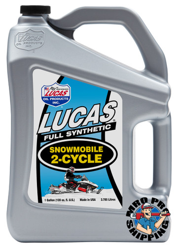 Lucas Oil Synthetic 2-Cycle Snowmobile Oil, 1 Gallon (4 BTL / CS)