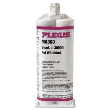 Plexus MA300 Bonding Adhesives, 50 mL, Cartridge, Off White (12 EA / CA)