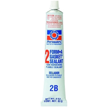 Permatex Form-A-Gasket Sealant, No 2 Slow-Drying/Non-Hardening, 3 oz, Tube, Black (12 EA / CS)