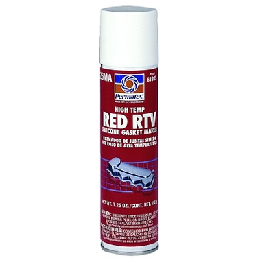 Permatex High-Temp Red RTV Silicone Gasket Maker, 7.25 oz, Power Can, Red (12 EA / CS)