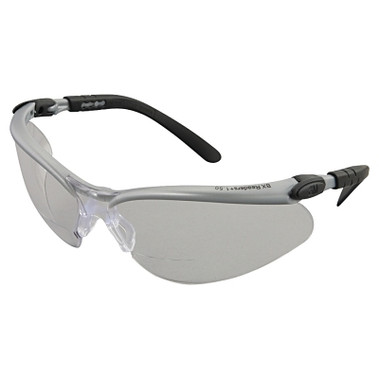 3M Personal Safety Division BX Safety Eyewear, +1.5 Diopter Polycarbon Hard Coat Lenses, Silver/Black Frame (20 EA / CA)