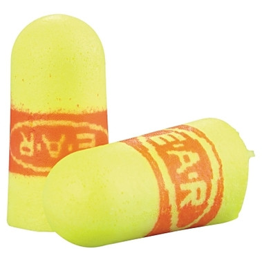 3M Personal Safety Division E-A-Rsoft SuperFit Earplugs, Polyurethane, Red/Yellow, Uncorded, Regular (200 PR / BX)