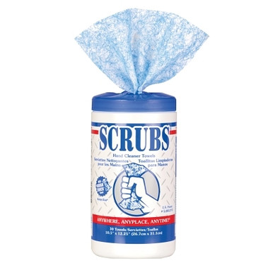 SCRUBS Hand Cleaner Towels, 30/Container, Citrus (6 PA / CS)