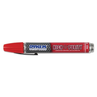 DYKEM High Purity 44 Marker, Red, Medium, Threaded Cap (12 EA / BX)