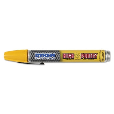 DYKEM High Purity 44 Marker, Yellow, Medium, Threaded Cap (12 EA / BOX)