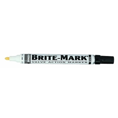 DYKEM BRITE-MARK Medium Paint Marker, White, Bullet (12 EA / BX)