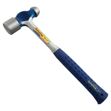 Estwing Ball Pein Hammer, Straight Nylon Vinyl Handle, 14 1/2 in, Steel 32 oz Head (1 EA)