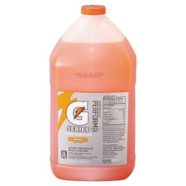 Gatorade Liquid Concentrate, 1 gal, Jug, 6 gal Yield, Orange (4 BO / CA)