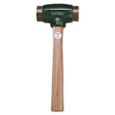 Garland Mfg Split Head Hammer, 6.5 lb Head, 2-3/4 in dia Face, 14 in Handle, Green/Natural, Rawhide (1 EA / EA)