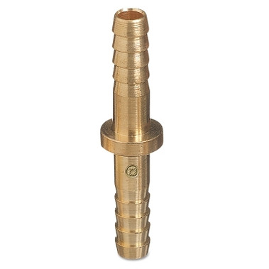 Western Enterprises Brass Hose Splicer, 200 psig, Barb Round, 1/4 in (1 EA / EA)