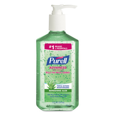 Gojo Purell Instant Hand Sanitizers with Aloe, 12 oz, Alcohol (1 CA )