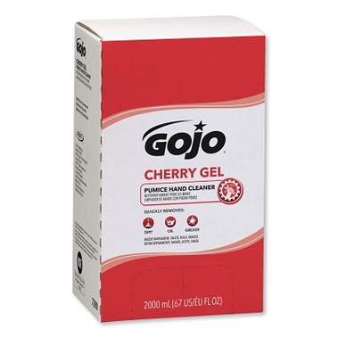 Gojo Cherry Gel Pumice Hand Cleaner, 2000 mL, Film Bag, Refill for PRO TDX Dispenser (4 EA / CA)