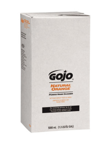 Gojo Natural Orange Pumice Hand Cleaners, Citrus, Bag-in-Box, 5,000 mL (2 EA)