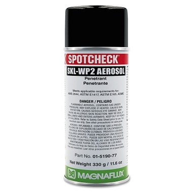 Magnaflux Spotcheck SKL-WP2 Water Washable Penetrant, 16 oz, Aerosol Can (1 CA / CA)