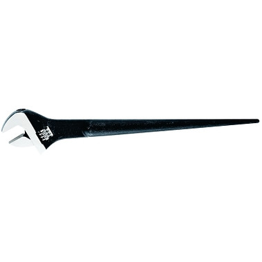 Klein Tools Adjustable-Head Construction Wrench, 16 in Long, 1-1/2 in Opening, Black Oxide (1 EA / EA)