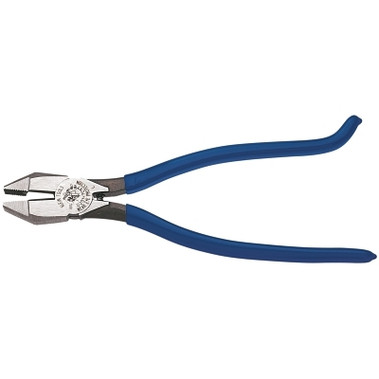 Klein Tools Ironworker's Side-Cutting Square Nose Pliers, 9.19 in OAL, High-Leverage, Heavy-Duty Knurled (1 EA / EA)