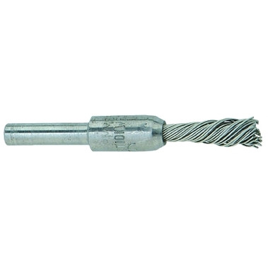 Pferd Singletwist Knot End Brush, 1/4 in dia, 0.006 in Stainless Steel Wire, 20,000 RPM (10 EA / BX)