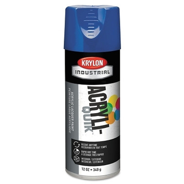 Krylon Interior/Exterior Industrial Maintenance Paint, 12 oz Aerosol Can, True Blue (6 CN / CA)