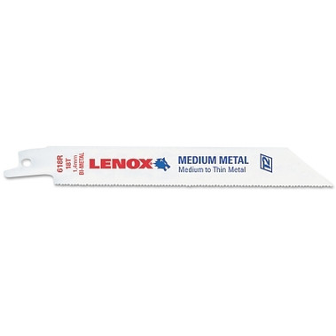 Lenox Metal Cutting Reciprocating Saw Blade, 6 in L x 3/4 in W x 0.035 in Thick, 14 TPI, 5 EA/PK (5 EA / PK)