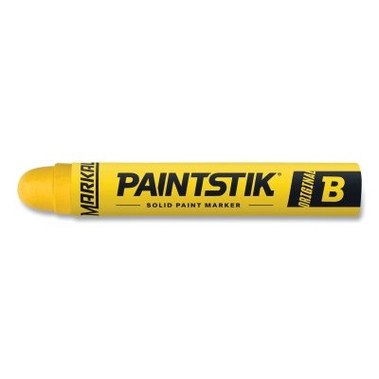 Markal Paintstik Original B Marker, 11/16 in x 4-3/4 in, Yellow (12 EA / DZ)