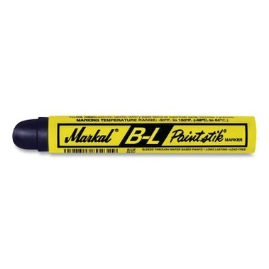 Markal B-L Paintstik Marker, 11/16 in dia x 4-3/4 in L, Blue (12 EA / DZ)