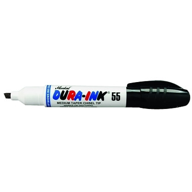 Markal DURA-INK 25 Permanent Ink Marker, Black, 1/8 in to 1/4 in Tip, Chisel (1 EA / EA)