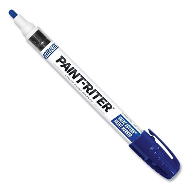 Markal PAINT-RITER VALVE ACTION Paint Marker, Blue, 1/8 in Tip, Medium (1 EA / EA)
