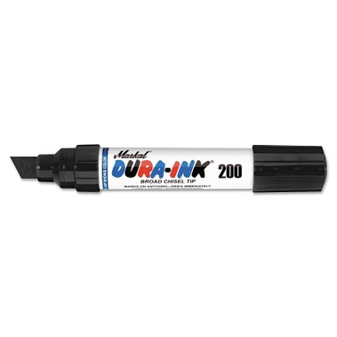 Markal Dura-Ink 200 Markers, Black, 5/8 in, Felt (1 MKR / MKR)