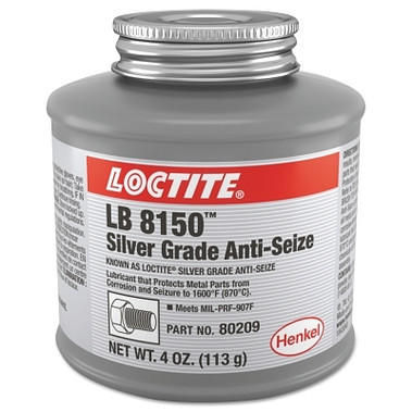 Loctite Silver Grade Anti-Seize Lubricant, 4 oz Can (1 CAN / CAN)