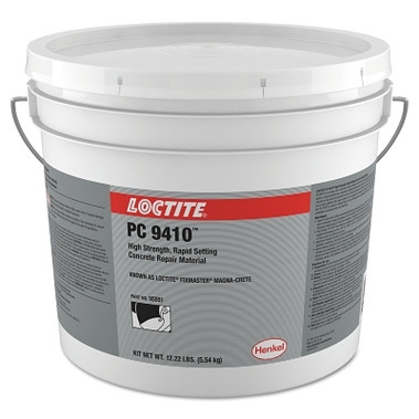 Loctite PC 9410 High Strength, Rapid Setting Concrete Repair and Grouting System, 5 gal, Bottle/Bucket Kit, Grey (1 EA / EA)