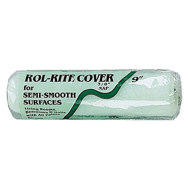 Linzer Rol-Rite Roller Cover, 9 in, 3/8 in Nap, Knit Fabric (24 EA / BX)