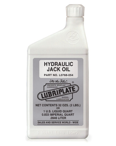 LUBRIPLATE HYDRAULIC JACK OIL, 1 qt. Bottle, (12 BTL/CS)