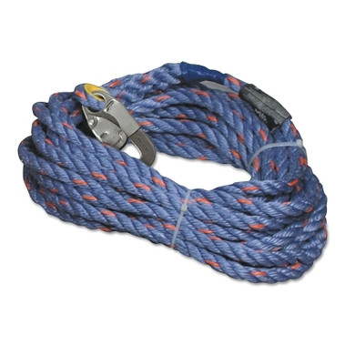 Honeywell Miller 300L Rope Lifeline Series, 50 ft, Snap Hook and Loop, 310 lb (1 EA / EA)