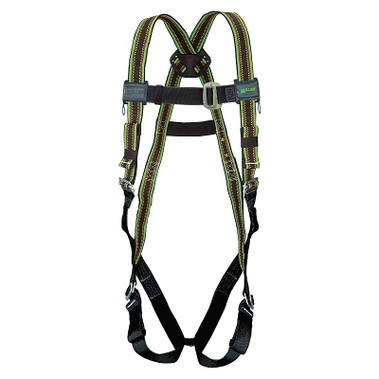 Honeywell Miller DuraFlex Stretchable Harness, Back DRing, Mating Chest and Legs/Friction Shoulders, Green (1 EA / EA)