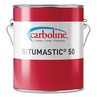 Bitumastic Protective Coating, No 50, Black, Tar Scent, 1 gal (4 GAL/CS)