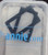 Two- 1" Rectangle rings Black metal