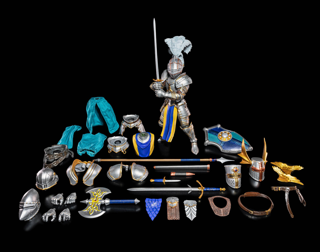 Mythic Legions: BLUE SHIELD SOLDIER (DELUXE KNIGHT BUILDER KIT 3