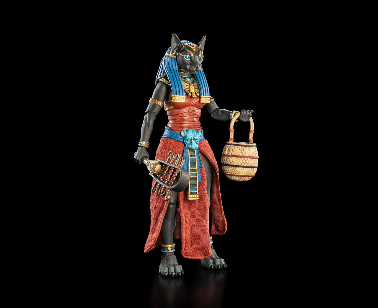 Figura Obscura: Bastet, Gods Of Ancient Egypt (Black and Red)