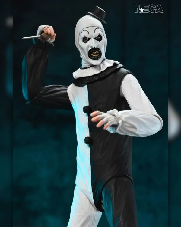 【開封品】Terrifier アート・ザ・クラウン フィギュア　ネカ NECA Terrifier Art the Clown Action Figure – StormWind Toys