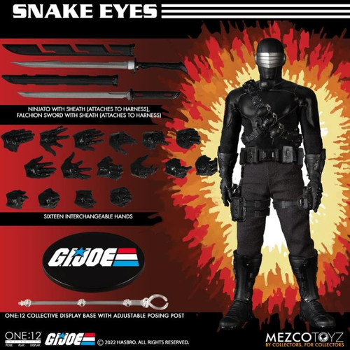 G.I. Joe One:12 Collective Deluxe Snake Eyes (FREE SHIPPING)