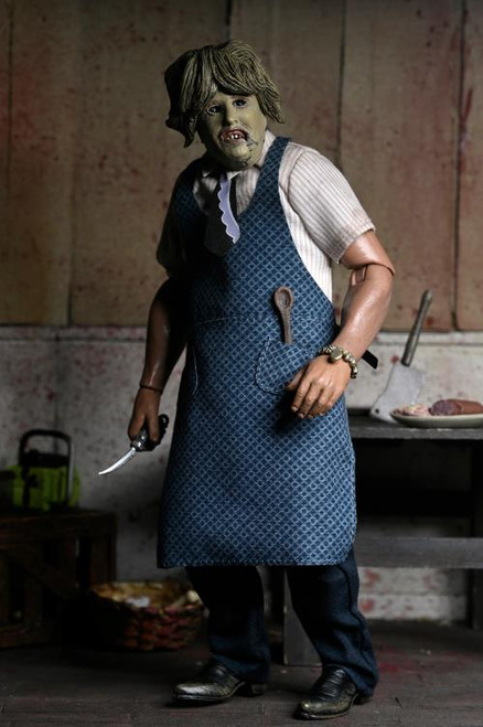 The Texas Chainsaw Massacre Leatherface with Old Lady Mask Clothed Action Figure