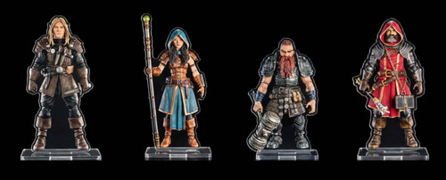 Mythic Legions The Roleplaying Game - Standees Heroic Set A  (Set of 4)