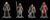 Mythic Legions The Roleplaying Game - Standees Heroic Set A  (Set of 4)