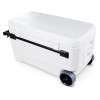 With its impact resistant materials, the Igloo Glide Pro 110 wheeled ice chest is built to last