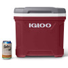The Igloo Latitude 16 cooler compared to a standard can