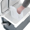 Cool box with ice pack divider