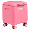 Igloo Tagalong II 360 Spinner Cooler Box 20QT - Thrift Pink side view