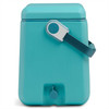 With drain plug for easy draining and cleaning.