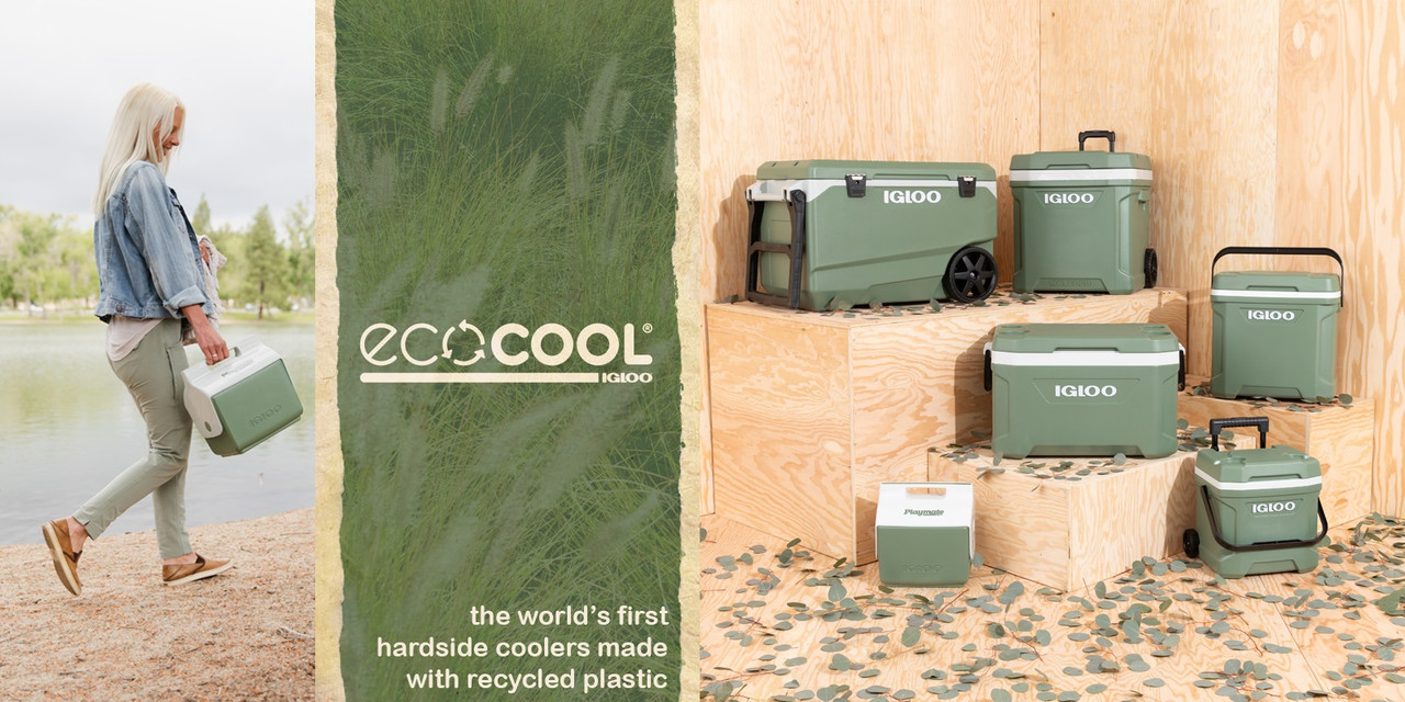 Igloo ECOCOOL Trailmate Eco-Friendly Wheeled Cool Box